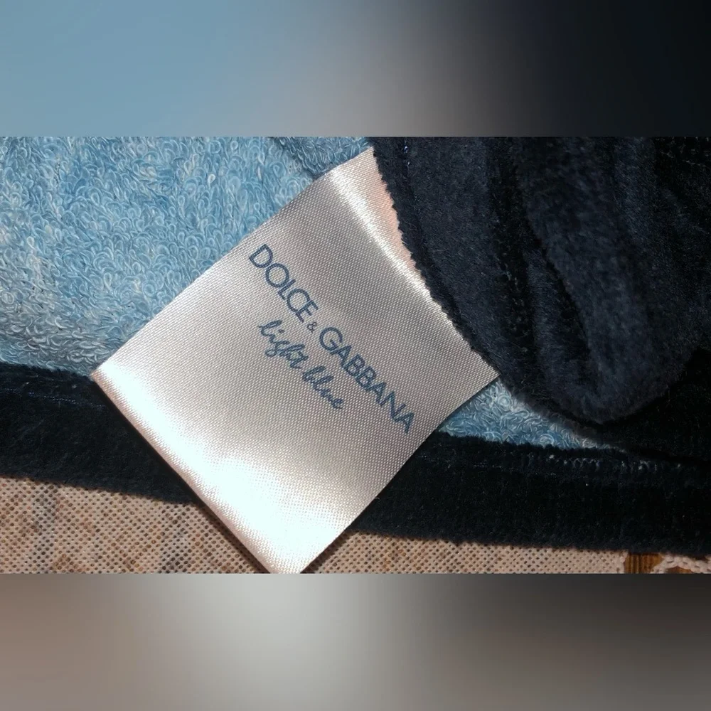 Dolce & Gabbana Light Blue Rope themed Cotton Beach Bath Towel 57